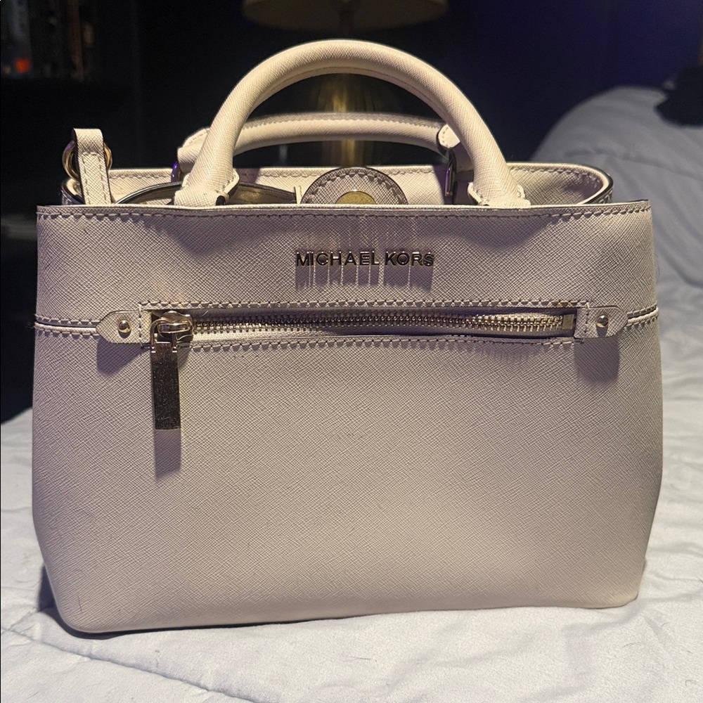 Michael Kors Cream Satchel Bag